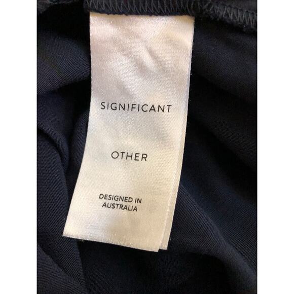 Significant Other Kelsie Gown One Shoulder Blue 10 - Picture 10 of 11